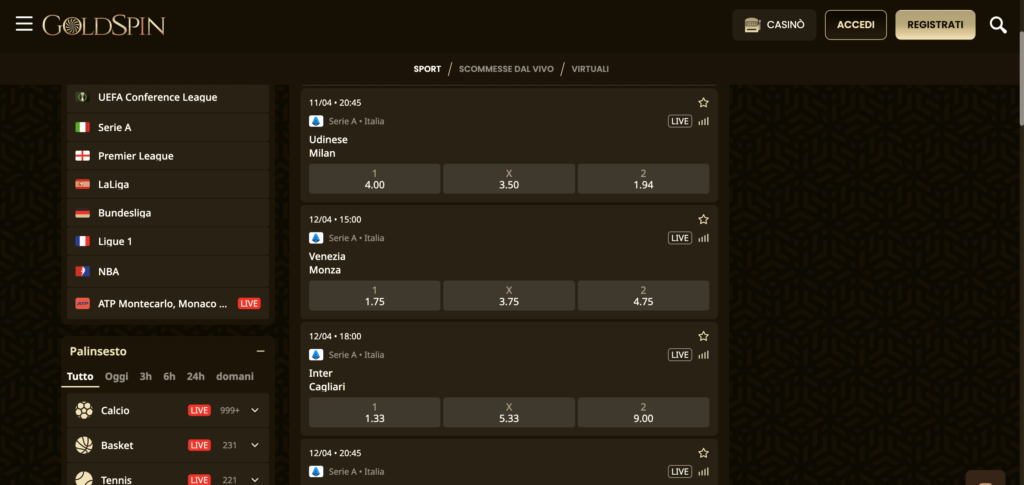 Recensione Goldspin Scommesse